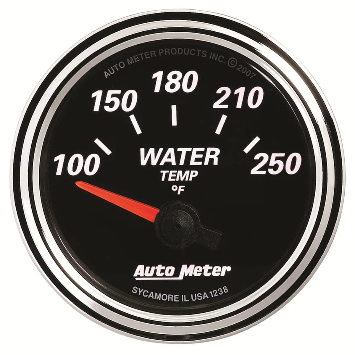 2-1/16 In. Water Temperature, 100-250 Fahrenheit, Designer Black II