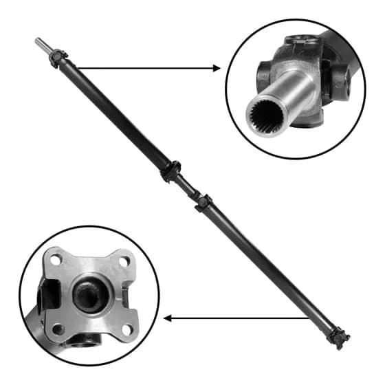New USA Standard Rear Driveshaft For F-150 91 Overall Length F-150 Rear Driveshaft 04- 08 RWD