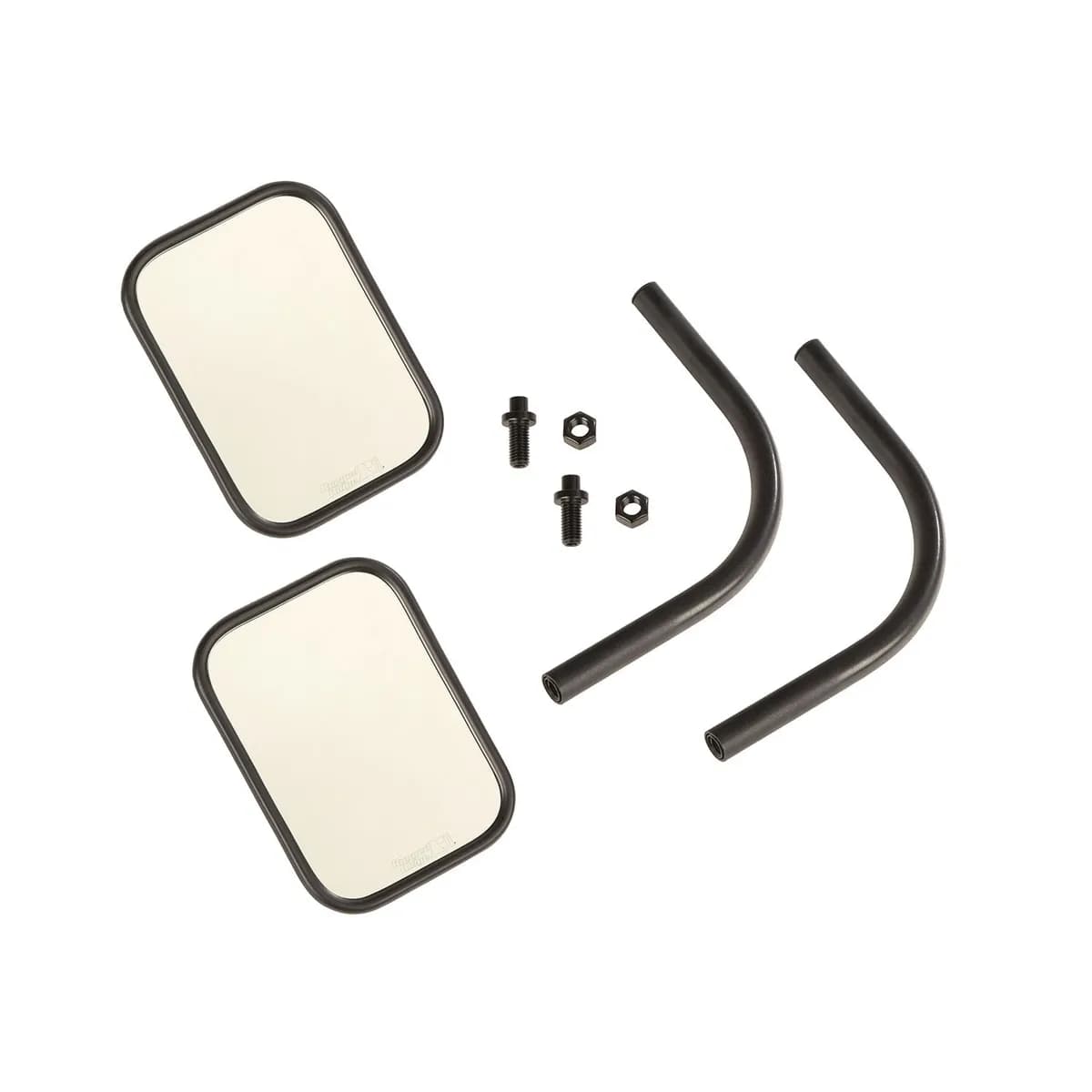 Trail Mirror Kit Rectangular Pair; 1819 Wrangler/Gladiator