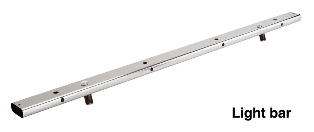 Go Rhino 900PS - Bed Bar Light Bar Mount for B Main Bar - Polished Stainless Steel