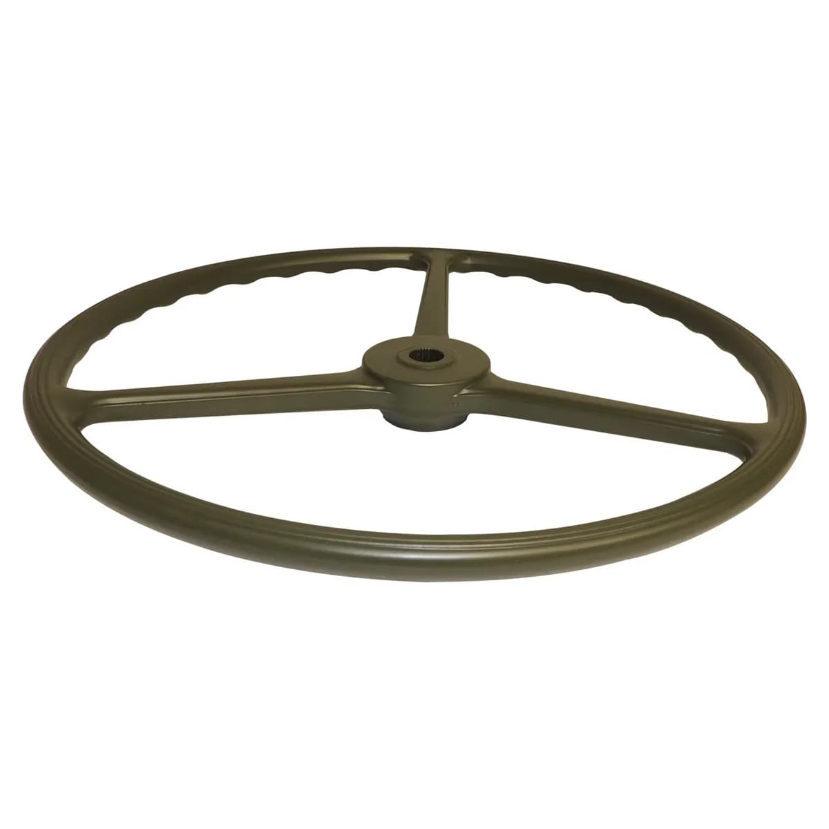 Crown Automotive Jeep Replacement 7375336 Olive Drab Steering Wheel for Jeep / Willys 1941-1945 MB, 17 Diameter, 3 Spokes