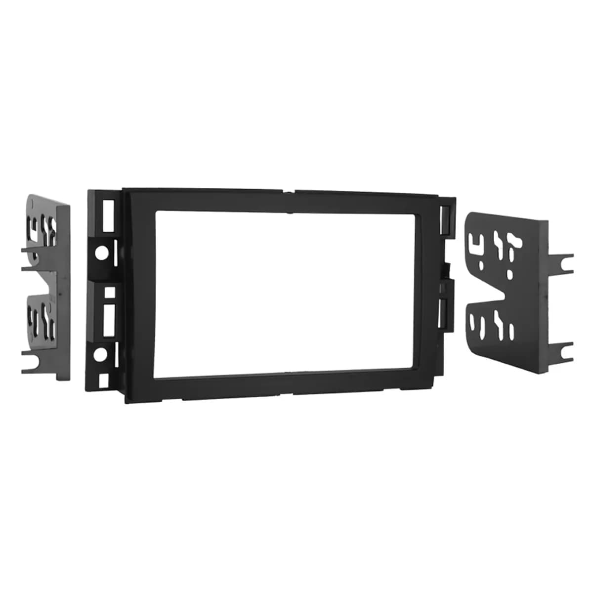 TURBOKits; Radio Installation Kit; Incl. Instructions/Hardware; For Double DIN/Two Single DIN; High-Grade ABS Plastic; Matte Black;