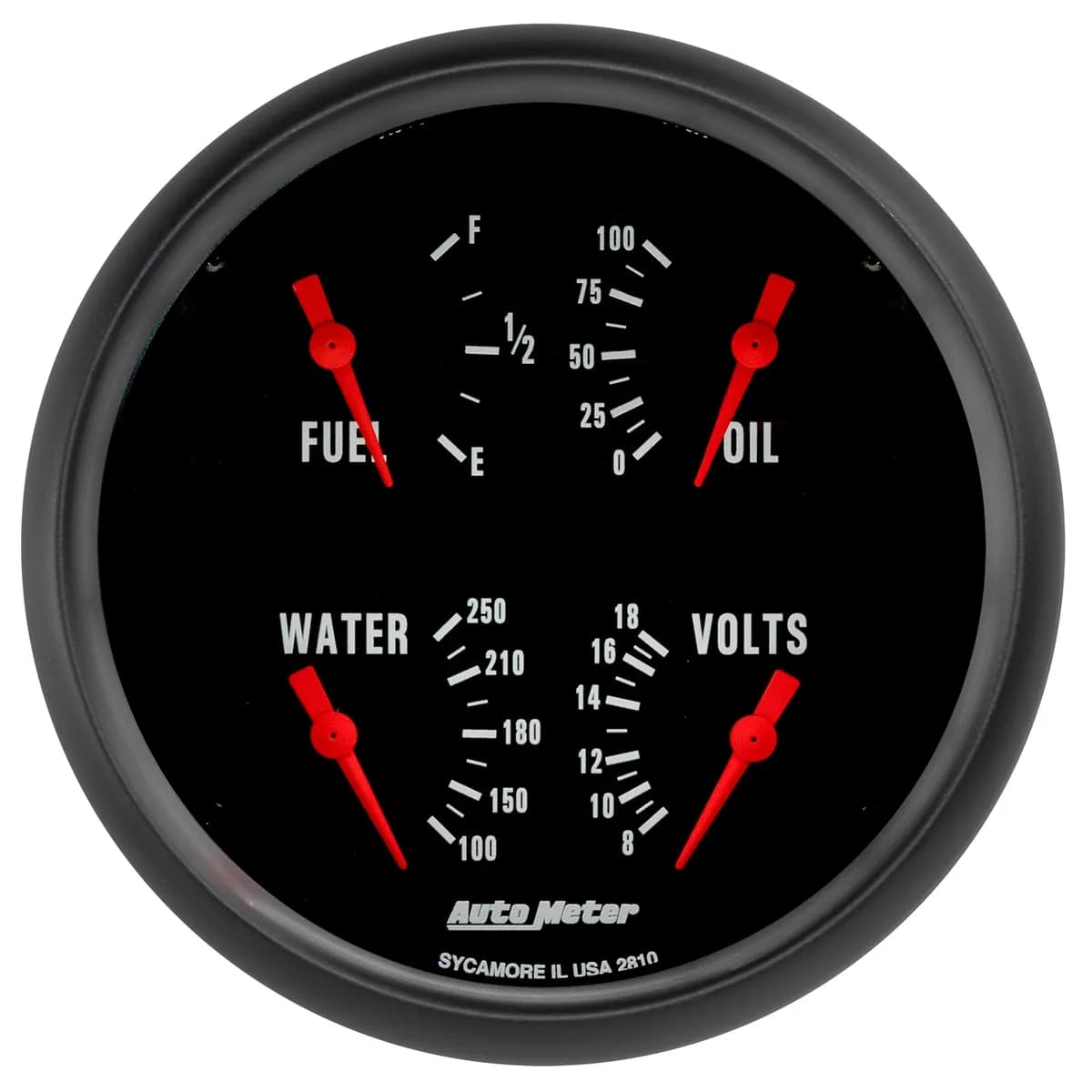 5in. Quad Gauge; 100 Psi/100-250 F/8-18v/240-33 ?; Z-Series
