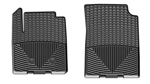 Black Front Rubber Mats Chevrolet Colorado Mercedes-Benz CLS-Class 2015 + Fits Crew and Extended Cab