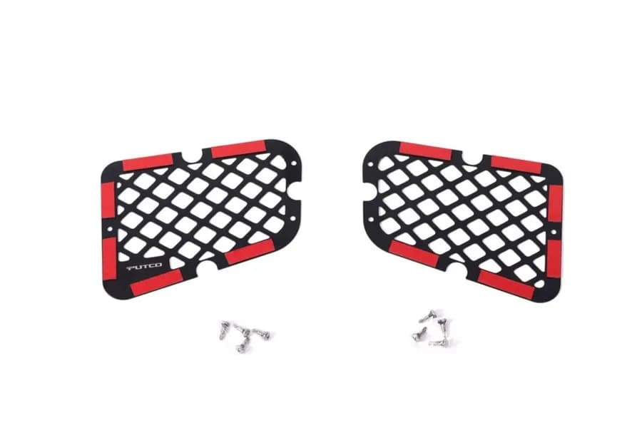 1318 Wrangler Rubicon Front 2pc Bumper Grille Inserts