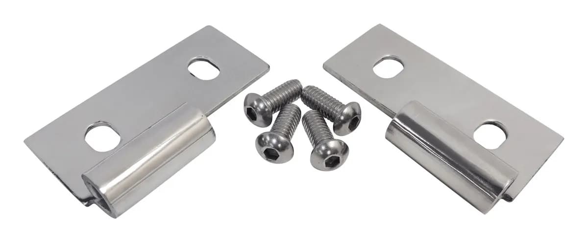 Door Hinge Bracket Set 1997-2006 TJ Wrangler;1987-1995 YJ Wrangler;1955-1983 CJ-5;1955-1975 CJ-6;1976-1986 CJ-7;1981-1986 CJ-8