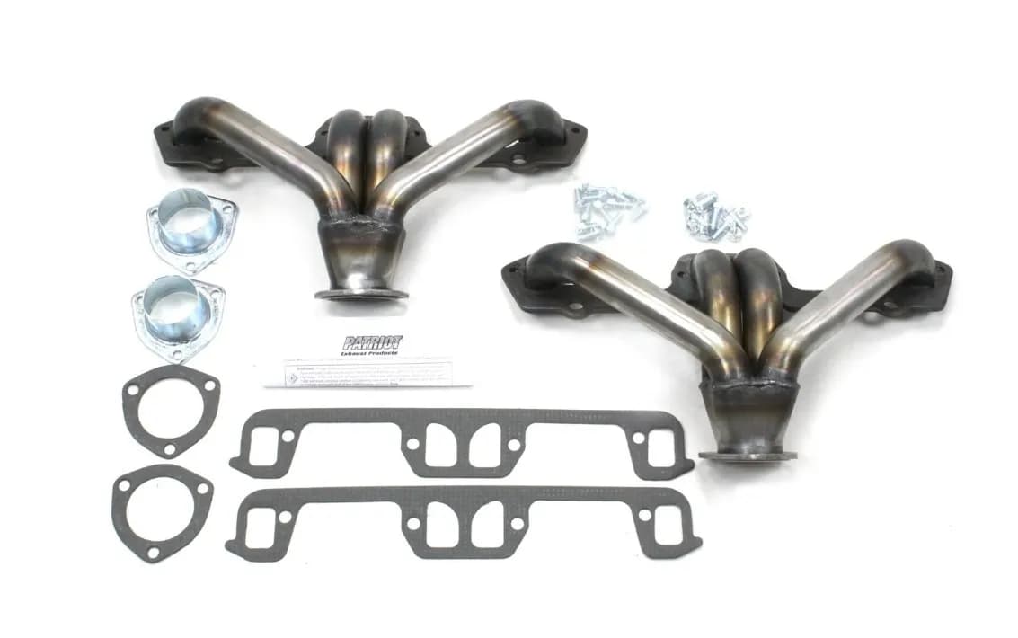Patriot Tight Tuck Header 08-67 Street Rod 273-360 SBM LA 1 5/8" Primary 2 1/2" Collector Raw Steel H8205