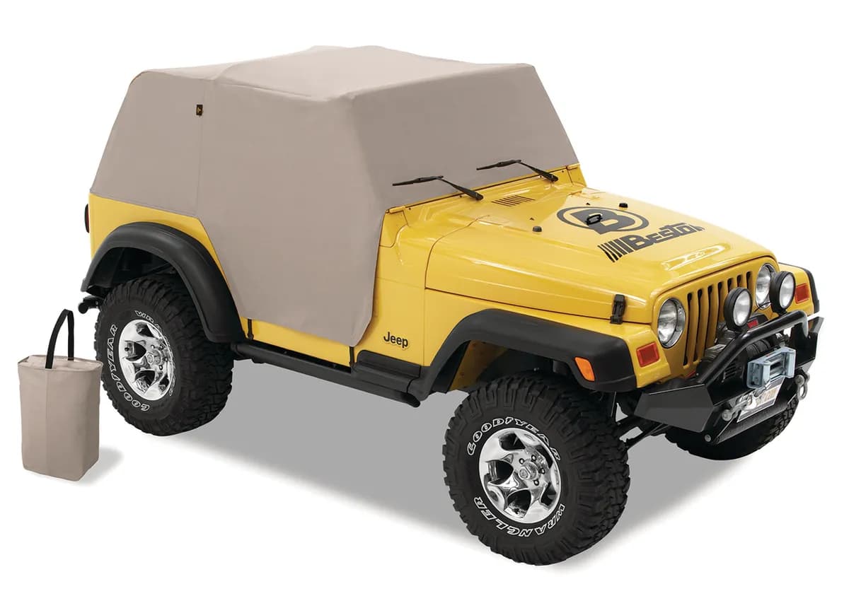 All Weather Jeep Trail Cover For Jeep 1992-1995 Wrangler YJ Charcoal/Gray Bestop