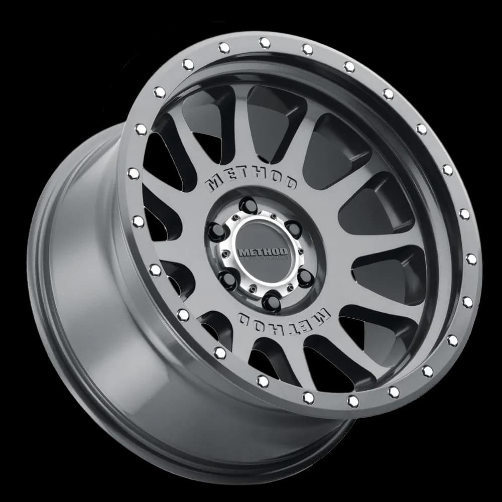 Aluminum Wheels 20x10 NV MR605 Bolt Pattern 8 On 170 Offset -24 Lip Size 2.83 Gloss Titanium GY Method