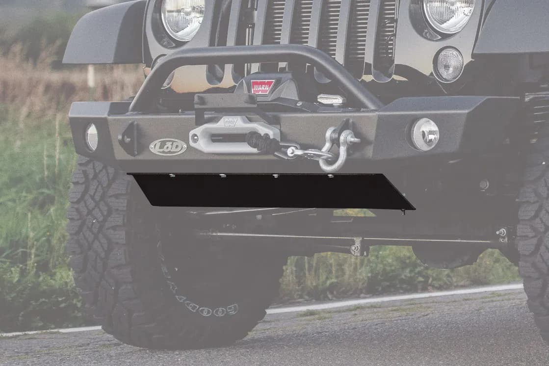 JK Signature Series Mid Width / Full Width Bolt on Skid Plate (Black Powder Coated)