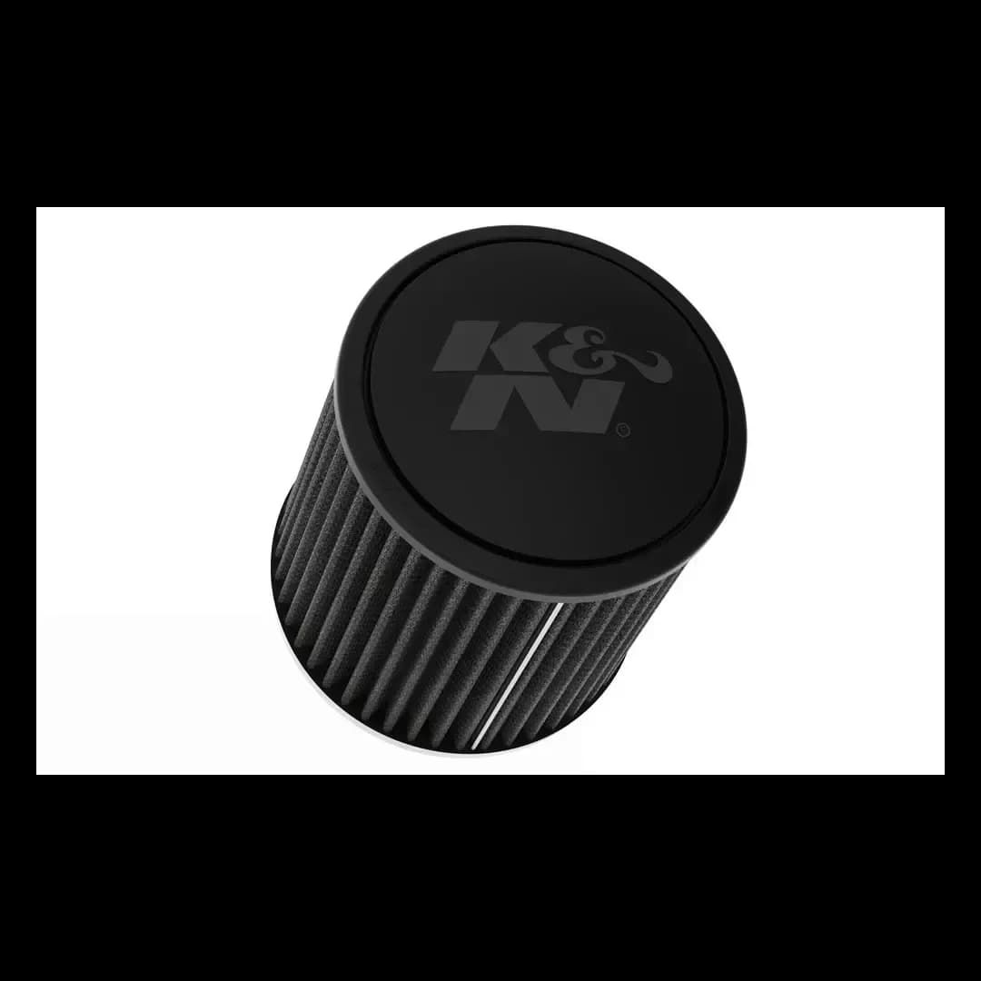 Universal Clampon Air Filter 3in Flng 6in Base 5.25in od 6in ht Round Tapered Blk