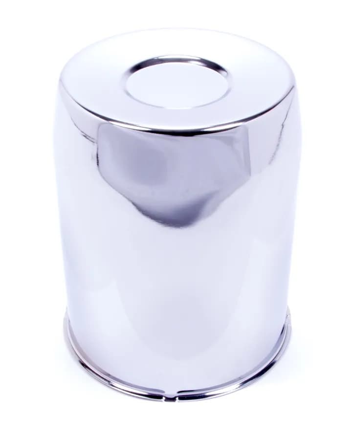 Push Through Hub Cover Closed End Long 5.1 OD Steel Chr Plated Bulk HC211LA