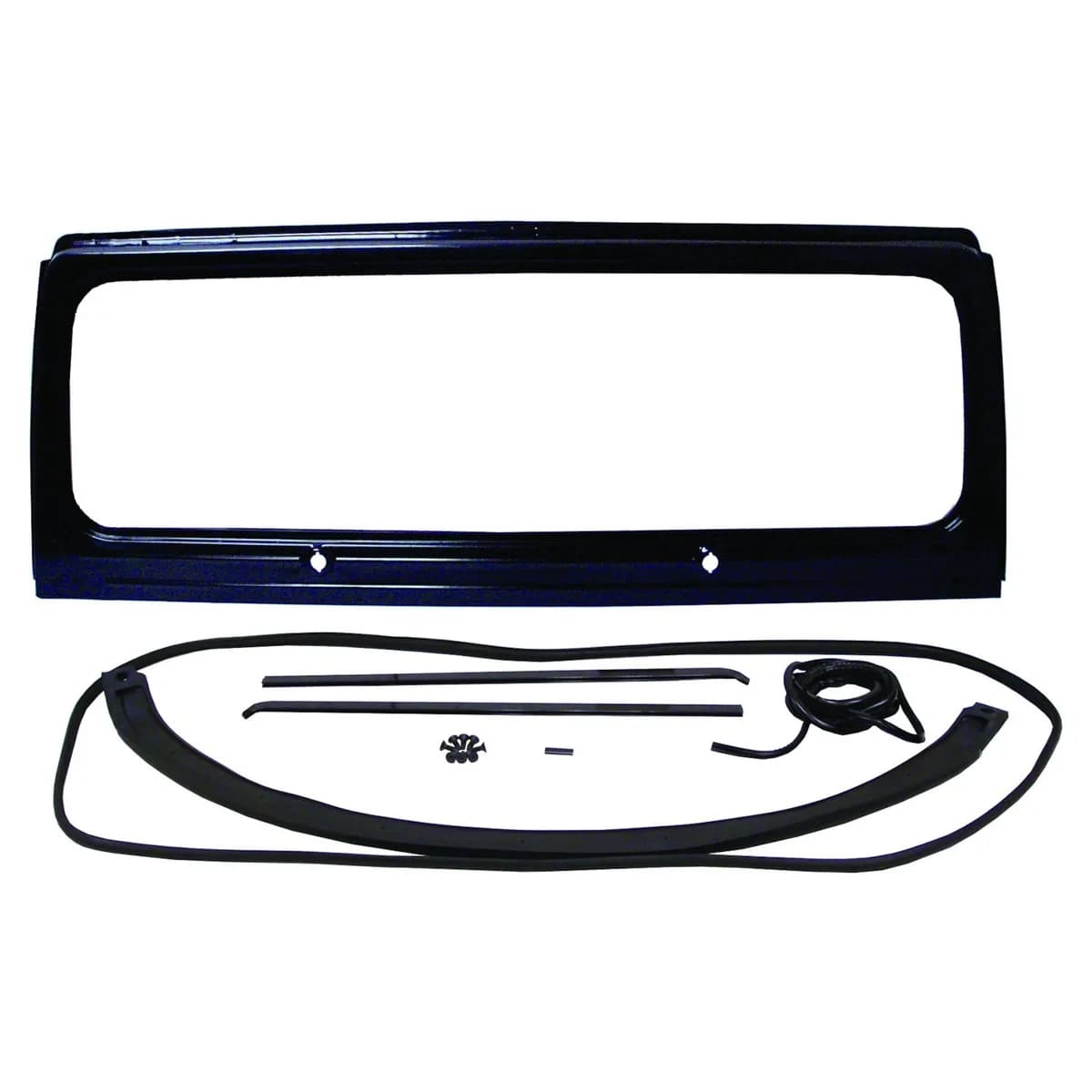 1987-1995 Wrangler YJ Includes: Windshield Frame All seals for glass and frame to body windshield channels torx screws and cap