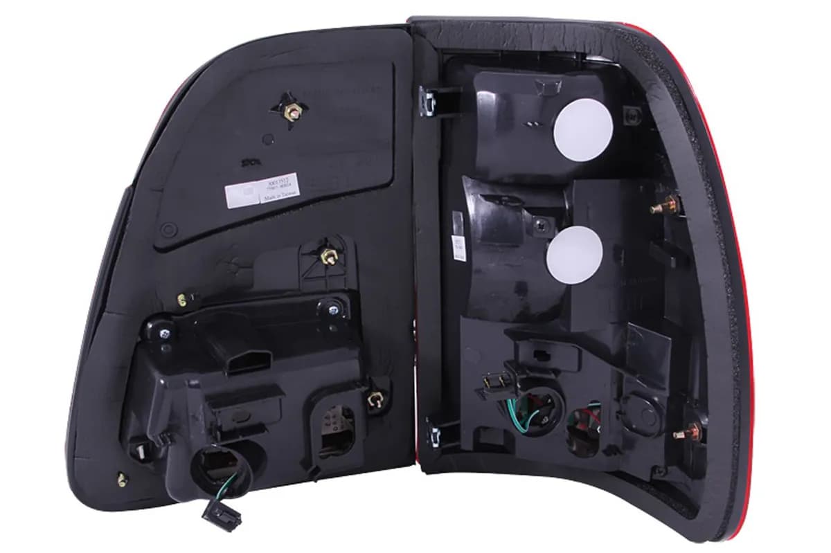 Toyota Land Cruiser Fj100 98-05 LED Tail Lights g2 Chrome Red/Clear Lens 2pc