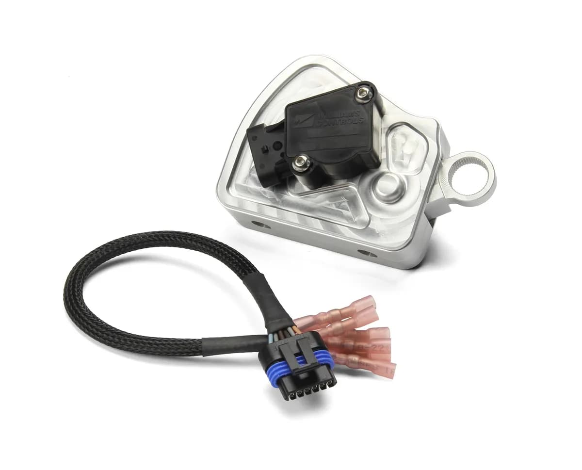 Drive-By-Wire Throttle Control Pedal Assembly; Bright Finish; Incl. Pedal Wiring Harness; Fits w/OEM Pedals; Billet Aluminum;