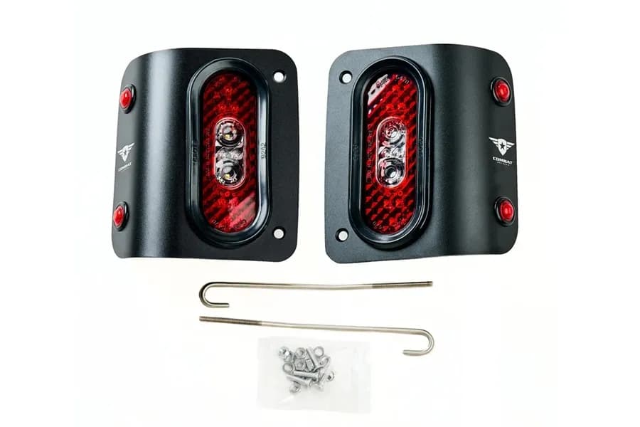 18c Wrangler Jl/Jlu Tail Gunner LED Tail Lights Black