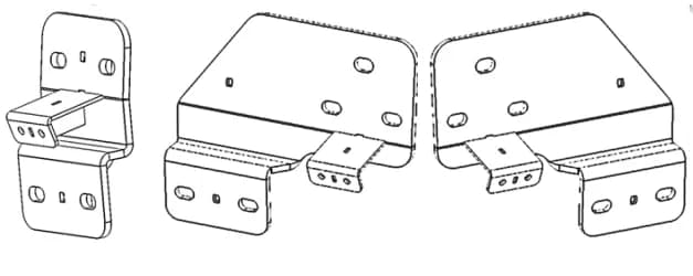 Go Rhino D64205TK - Dominator Xtreme D1,,D2, D6, DSS, DT Side Steps - Mounting Brackets Only - Textured Black