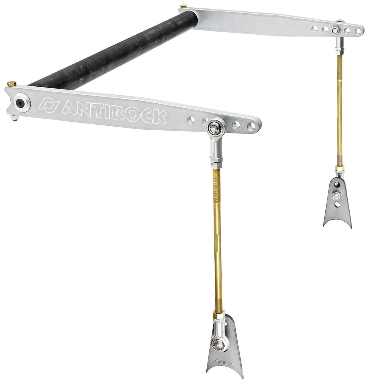 Antirock Sway Bar Kit Universal 32 Inch Bar 18 Inch Aluminum Arms RockJock 4x4