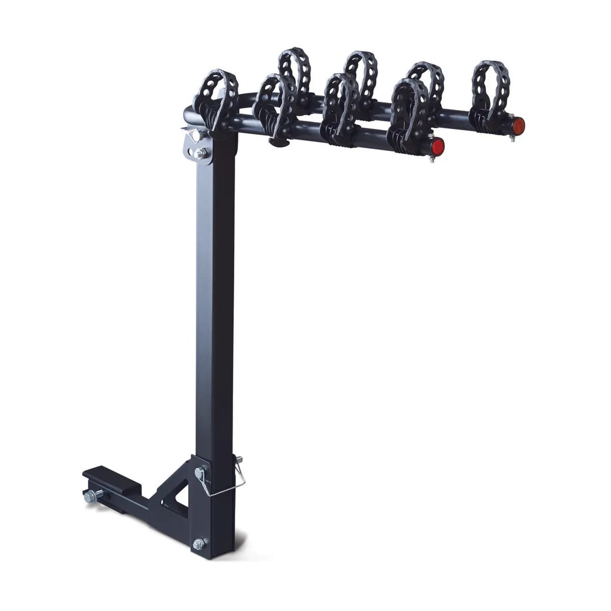Hitch Mount 4 Bike Post Style Rack For All 1 1/4 & 2in Receivers