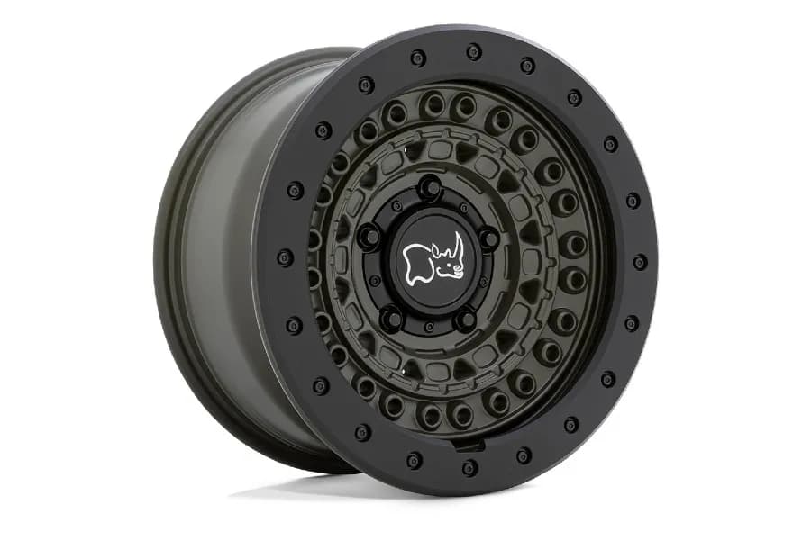 Wheel Pros Barricade Series Wheel 17x8.5 5x5 -34mm Offset - Olive Drab - JK/JL/JT