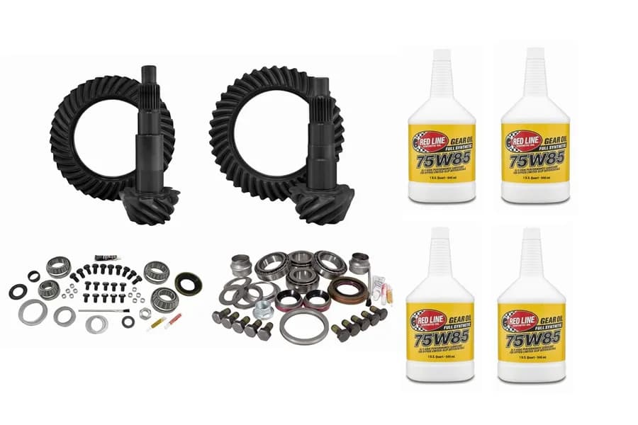 Yukon D44 Front and Rear Ring and Pinion Kit w/ Gear Oil Package - JK Rubicon