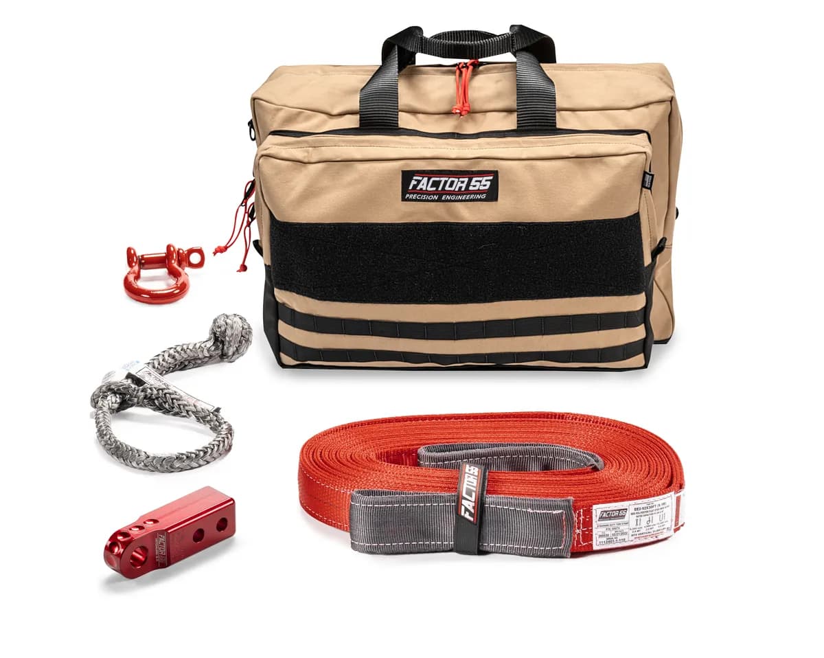 Factor 55 00485-01-Large Owyhee Recovery Kit (Red Hitchlink And Large Bag)