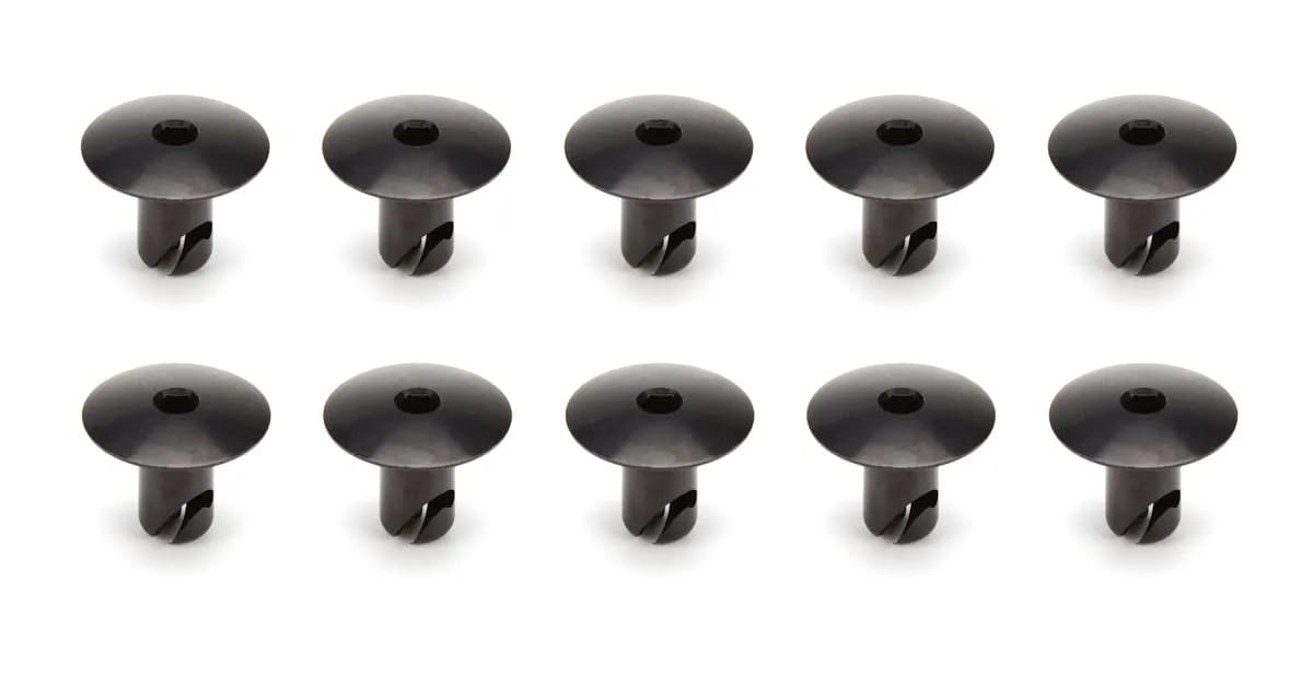 Allen Head Quick Turn Fastener .500 Black Alum