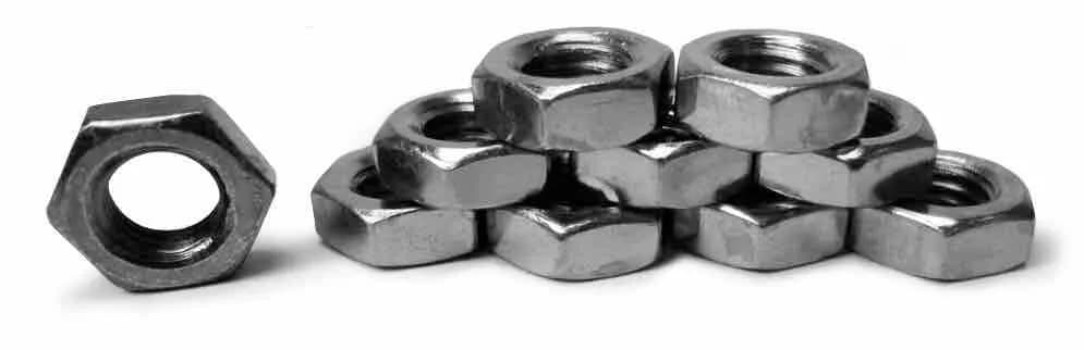 Nuts Bulk Jam 3/4-16 LH 10 Pack Grade 5 Plated Zinc Silver