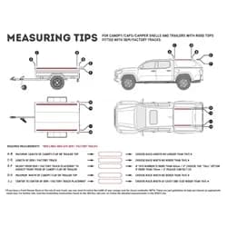 Truck Canopy or Trailer with OEM Track Slimline II Rack Kit Tall 1475mmW X 2772mmL
