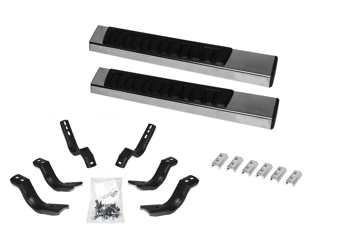 Go Rhino 6862412652PS - 6 OE Xtreme II SideSteps With Mounting Bracket Kit - Polished Stainless Steel
