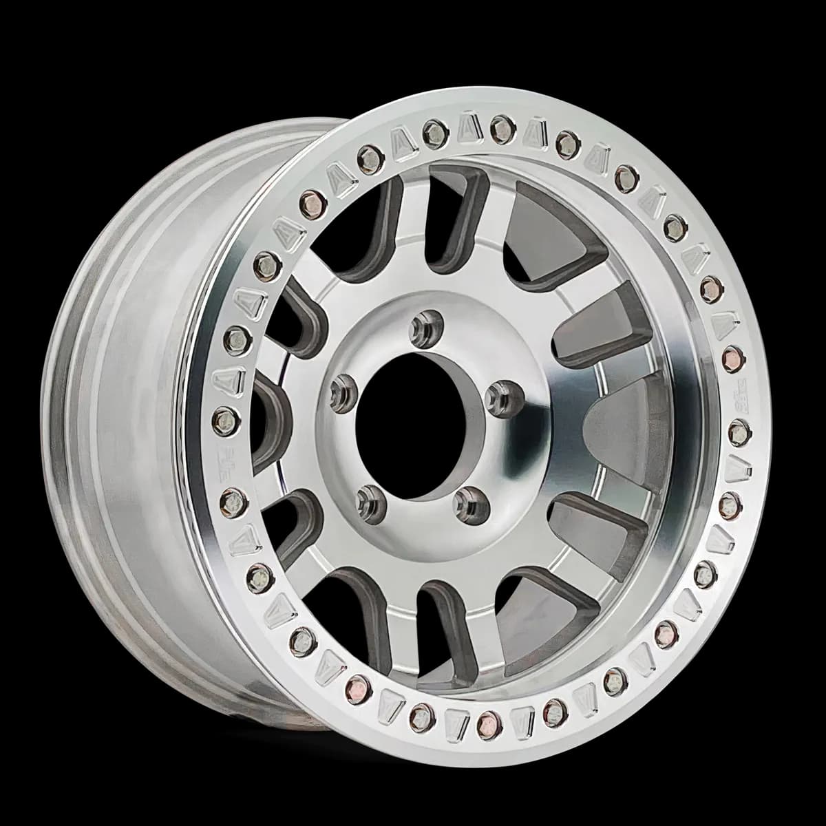 Dirty Life 9314 Canyon Race Beadlock Wheel 17x9 5x5 12mm Offset Machined - JT/JL/JK