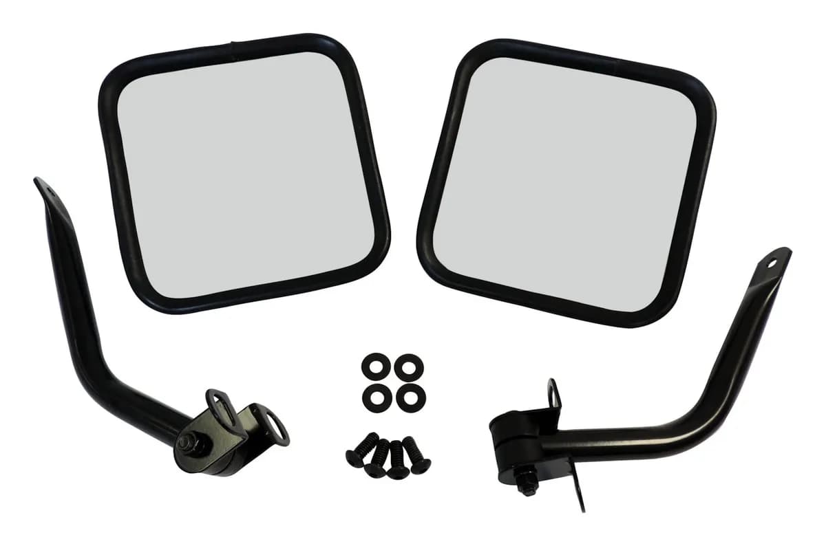 Mirror Kit 1987-1995 YJ Wrangler;1976-1983 CJ-5;1976-1986 CJ-7;1981-1986 CJ-8;