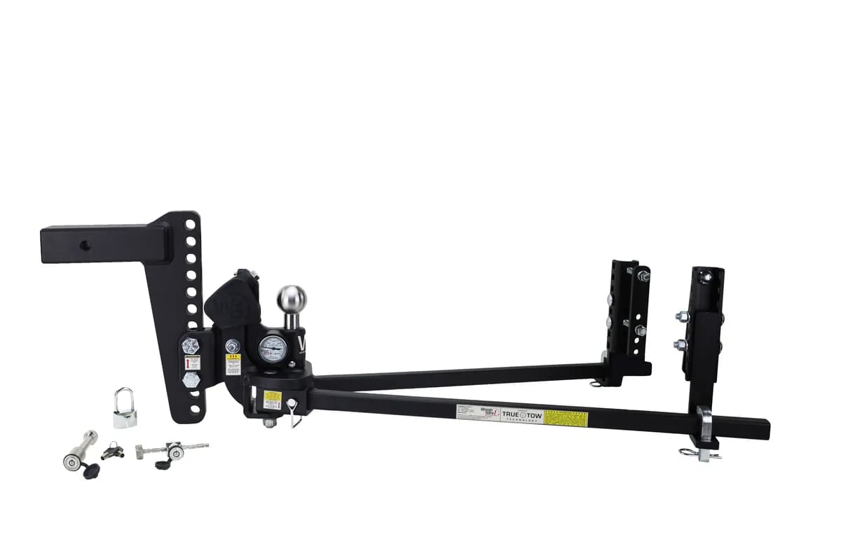 Weigh Safe Tthw10-2.5xl-Set Truetow Heavyweight Wdh - 10 Drop, 2.5 Shank - 22,000 Gtw W/Lock Set