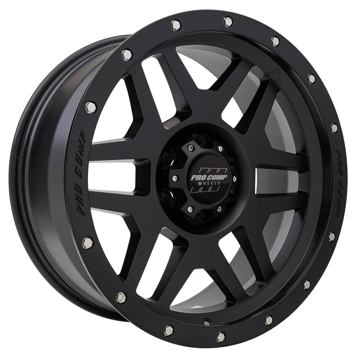 Pro Comp 5041-298345 Phaser Satin Black 20x9 6x5.5 4.5BS Offset -12mm Cap P/N 5041635000