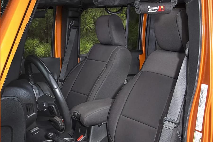 Seat Cover Kit Black; 0710 Jeep Wrangler Jku 4 Door