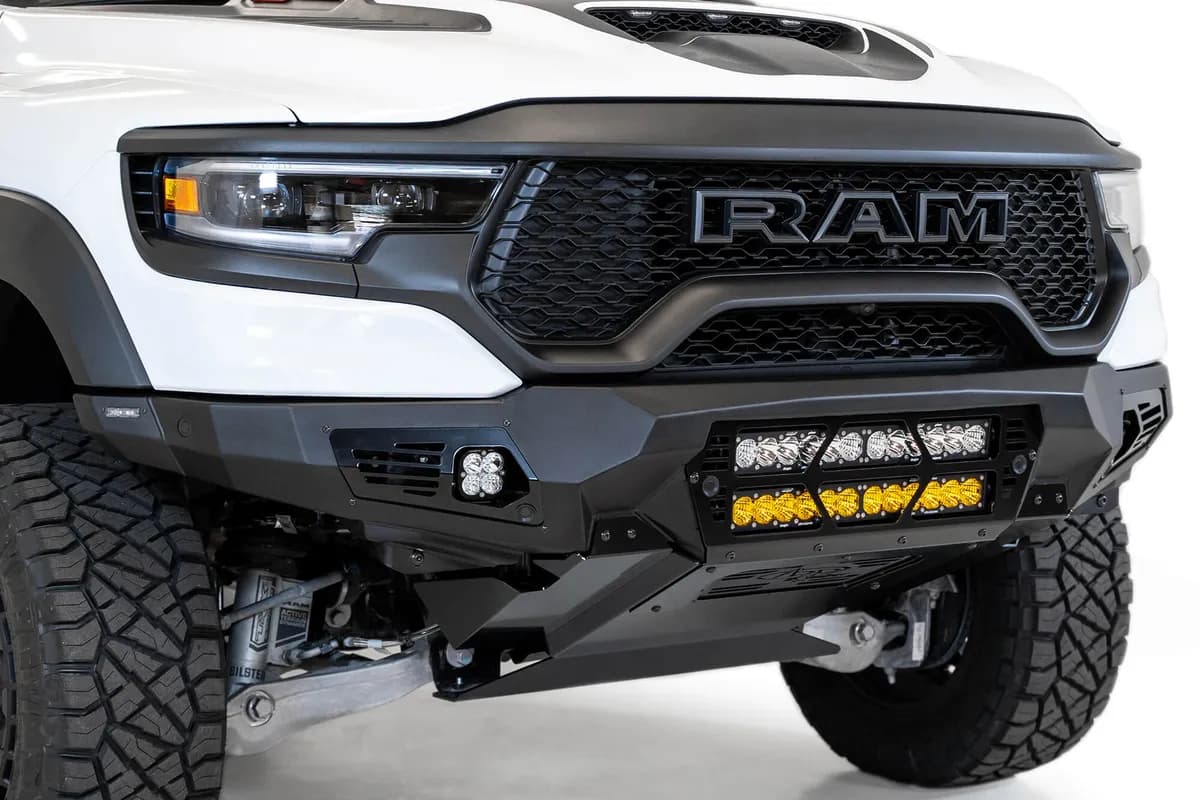 2021-2024 RAM 1500 TRX Bomber Front Bumper (20 Inch Lights)