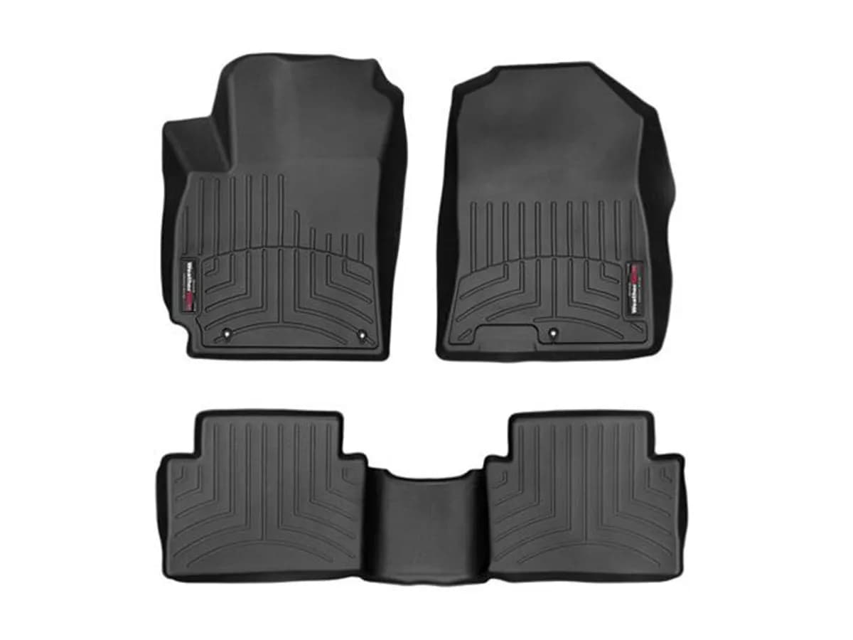 WeatherTech 2018 - 2023 Hyundai Kona Black Front and Rear Floorliners 441413-1-2