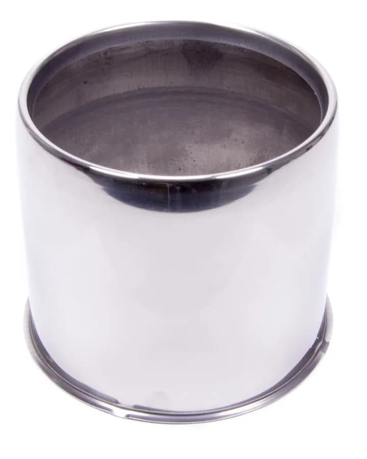 Push Through Hub Cover Open End 5.1 OD Polished Stainless Steel Bulk HC212SS