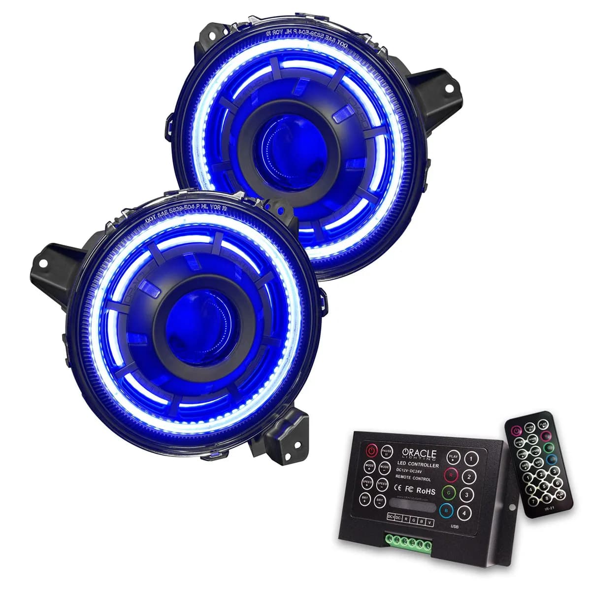 Oracle Oculus ColorSHIFT Bi-LED Projector Headlights for Jeep JL/JT