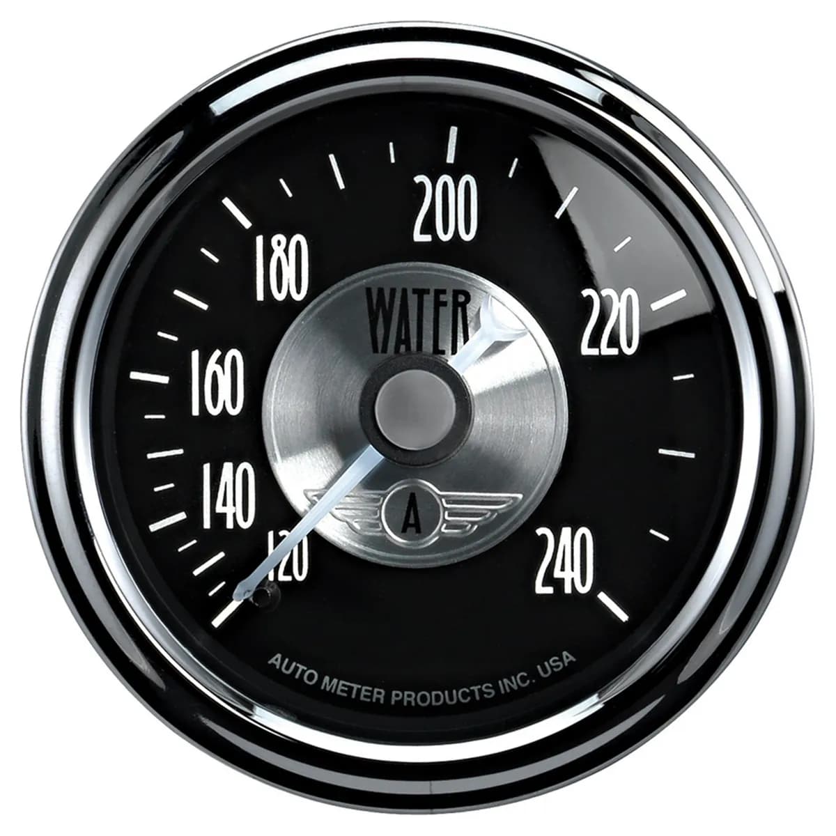 Gauge, Water Temp, 2 1/16", 240?F, Mech, Prestige Blk. Diamond