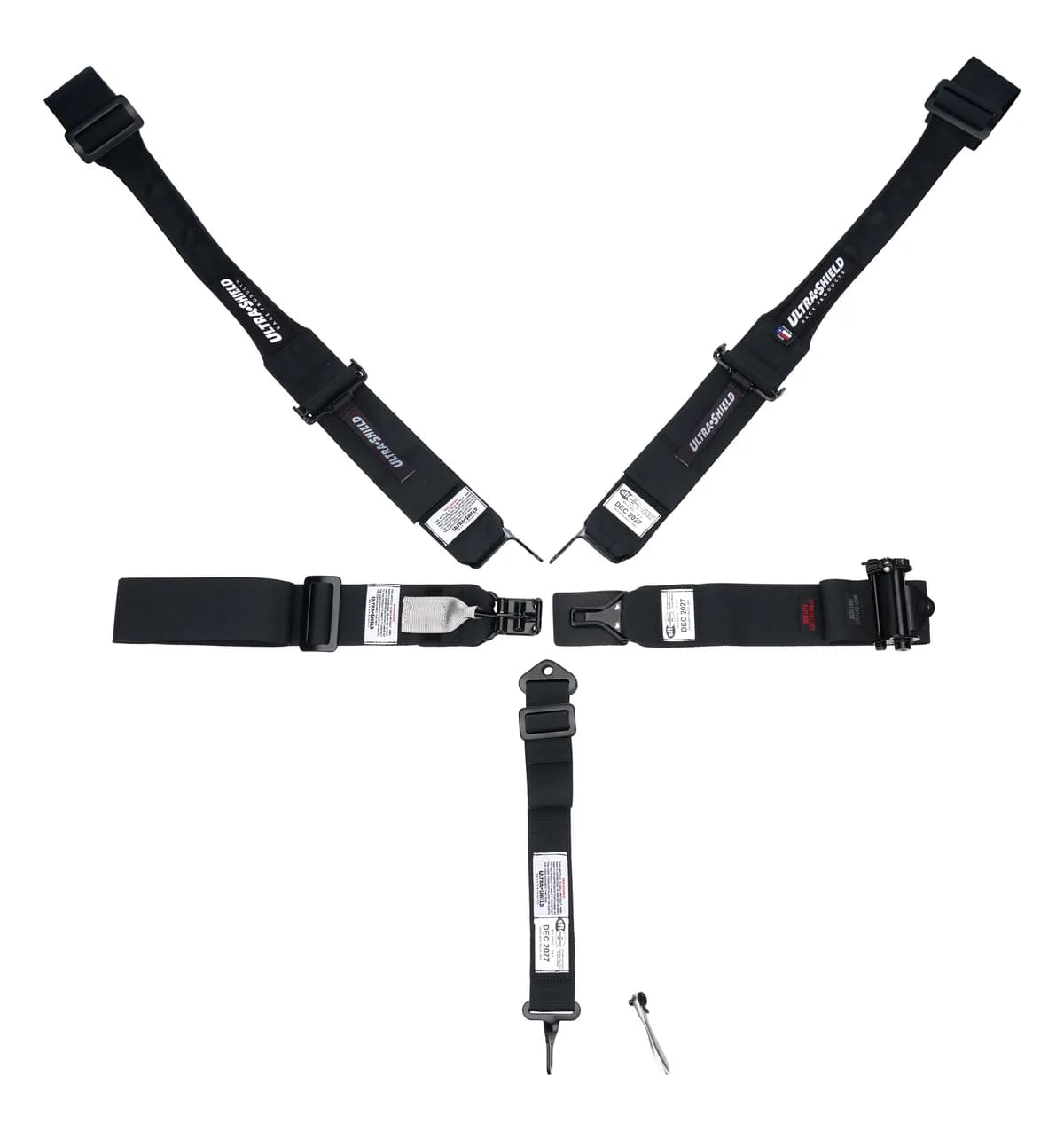 Harness 5pt HANS Shldr Left Side Ratchet L&L