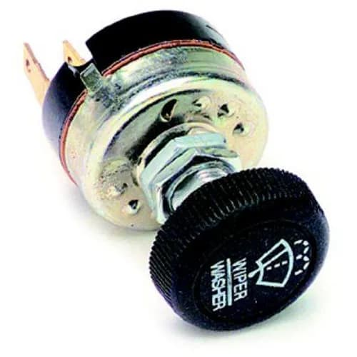 Universal Windshield Wiper Switch; 3 Position switch Operates 2 Speed Wiper Motor;