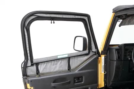 Black Diamond Door Skins Upper Door Skins Set Jeep 97-06 Wrangler; Fit existing factory upper door frames; no door rails or frames included