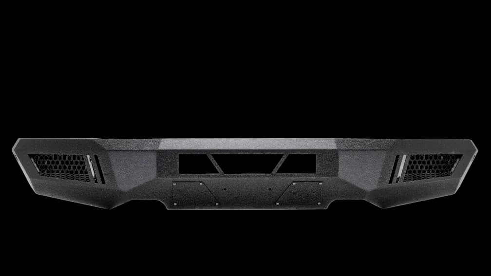 ECO-Series Front Bumper; 1/8 in. Thick Steel Plate; Non-Winch; Textured Black;