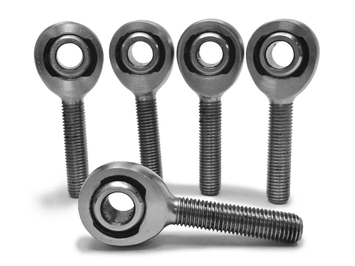 Inch Male 5/16-24 LH Chrome Moly Housing, Nylon Race 5 Pack