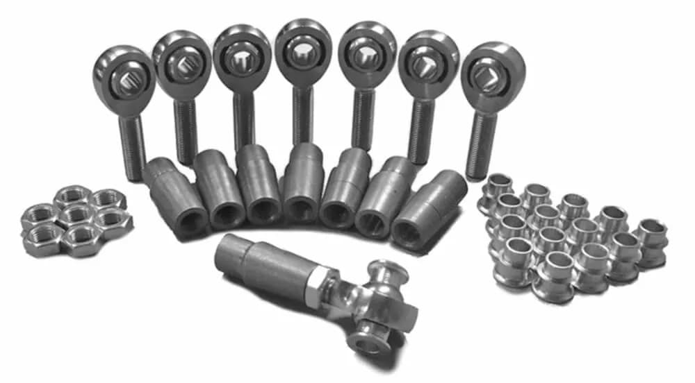 Heims, Nuts, Bungs, Inserts M14 x 2.00 RH and LH Steel Housing, PTFE Race Fits 1.000 x 0.120 Tubing 8 Rod Ends