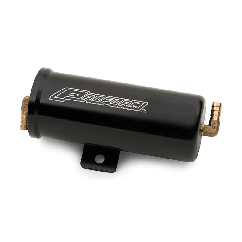 Radiator Overflow Canister Billet Aluminum Universal Anodized Black Proform