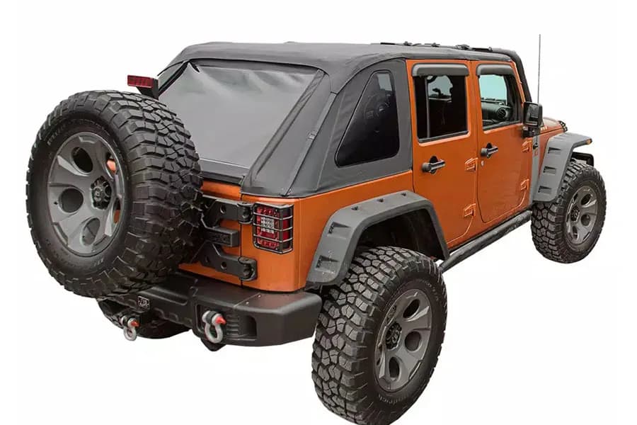 Rugged Ridge Bowless Soft Top, Black Diamond - JK 4dr