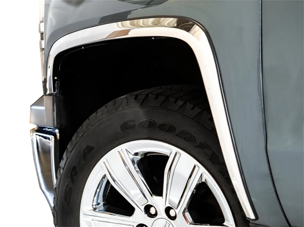 0512 Canyon/Colorado 2ftft Wide Stainless Steel Fender Trim 4 Pcsfull Fit