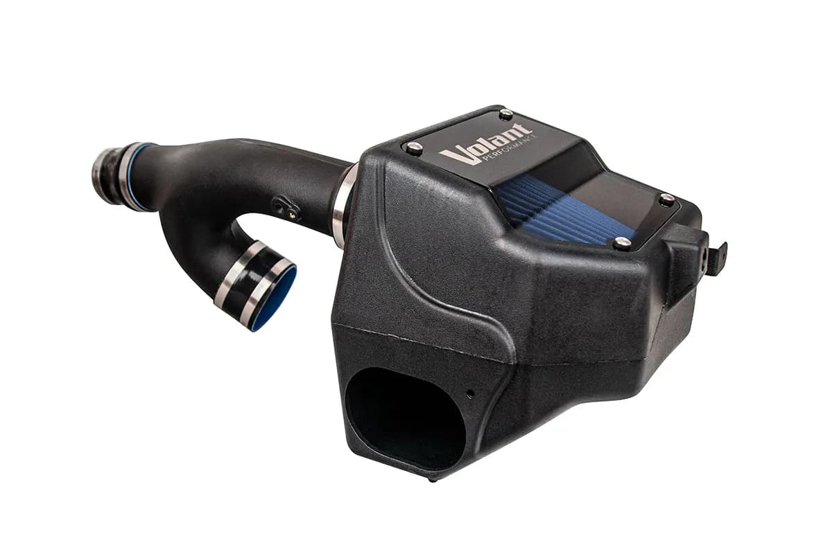 Cold Air Intake Kit; Incl. Closed Filter Box/Air Duct/MaxFlow® 5 Filter; Round; Oiled; 6.0 in. Flange;